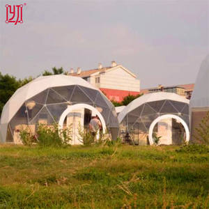 Carpa Domo Geodésica Transparente de PVC Impermeable de 6m, 10m, 20m, para Fiestas en el Desierto, Glamping, en Venta - Product Image 4