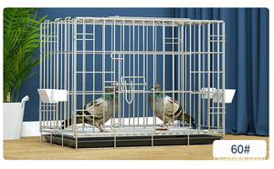 Grande chambre double <span class=keywords><strong>Cage</strong></span> <span class=keywords><strong>pour</strong></span> pigeon canari <span class=keywords><strong>Cage</strong></span> à oiseaux écologique à motif solide en fer <span class=keywords><strong>pour</strong></span> moineau perroquet petite maison <span class=keywords><strong>pour</strong></span> animaux <span class=keywords><strong>de</strong></span> compagnie - Product Image 5