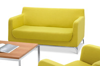 Mobilier évolutif de designer en tissu vert, canapé combinaison pour bureau, arc-en-ciel, barres d'attente VIP