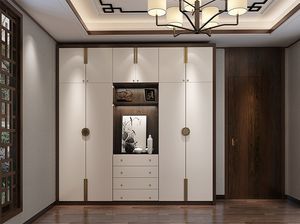 Meubles de vestiaire modernes personnalisables avec portes en verre armoires pour chambre à coucher hôtel salon maison appartement villa utilisation - Product Image 4