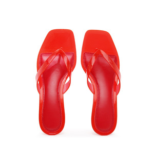 Nouvelle Arrivée Tongs plates pour <span class=keywords><strong>femme</strong></span> en PVC souple, style décontracté, design mode estival avec cristaux - Product Image 6