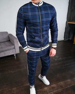 Offre Spéciale hommes hiver 3D imprimé Plaid sport <span class=keywords><strong>costume</strong></span> mode sweat manteau et décontracté mince survêtement pantalon 2 pièces ensembles pour hommes - Product Image 1