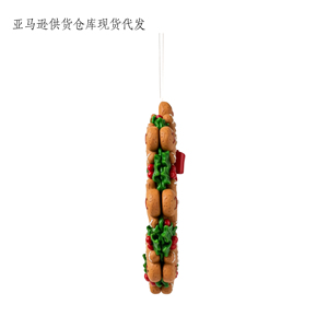 Affascinante Decorazione Artigianale in Poliresina: Ghirlanda di Pan di Zenzero, Regalo Raffinato per Natale in Stile Western - Product Image 5