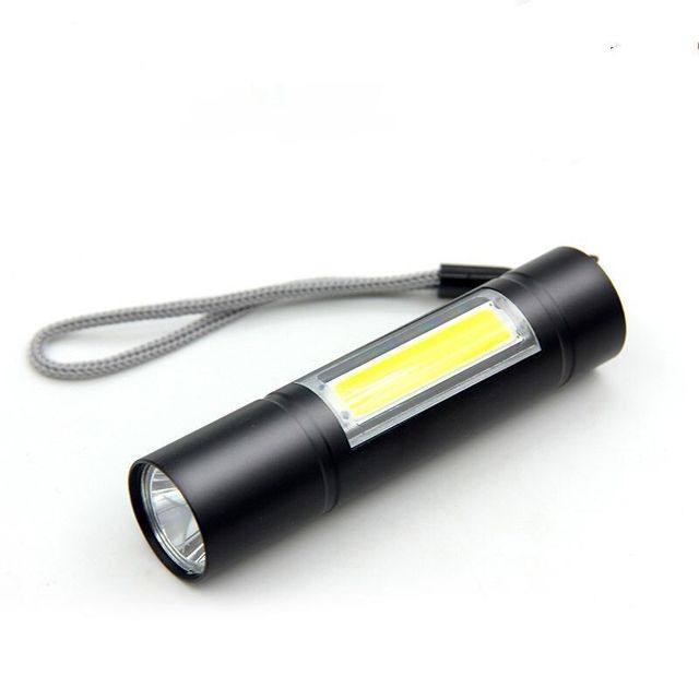 Portable EDC Flashlight COB LED Rechargeable Waterproof Small Mini LED Torch Lamps for Daily Use Reading Camping