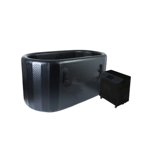Spa gonflable portable de conception moderne pour l'extérieur, 120 jets apaisants pour <span class=keywords><strong>jacuzzi</strong></span>, capacité 1 personne avec fonction massage et <span class=keywords><strong>couverture</strong></span> - Product Image 3
