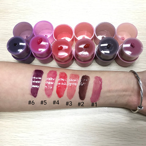 Lipstik Pelembap 6 Warna Tidak Lengket dengan Label Pribadi Makeup Korea, <span class=keywords><strong>Lip</strong></span> <span class=keywords><strong>Gloss</strong></span> Esensial Berpigmen Tinggi - Product Image 3