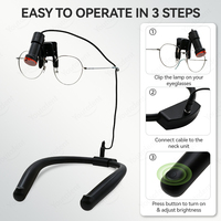 5W LED Dental Loupe Headlamp Medical Surgical Lupas Rechargeable Head Light with Battery for Dentist Binoculars Magnifier