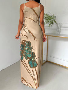 Robes européennes et américaines été 2026 nouvelle jupe à bretelles imprimé papillon jupe en une seule pièce - Product Image 3