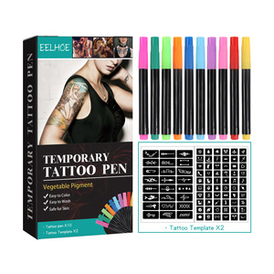 EELHOE penna temporanea del tatuaggio del corpo del braccio del viso pittura multicolore trucco fai da te decorazione Graffiti penna del tatuaggio - Product Image 1
