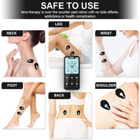 DOMAS Masseur de cou et de dos à écran tactile à double canal avec fonction mémoire Stimulateur musculaire Dispositif de soulagement de la douleur Unité Tens Ems