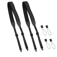 Correas de Neopreno Negras de 3.2cm de Ancho para Cámara, Correas de Hombro y Cuello de Liberación Rápida para iPad, DSLR, Binoculares