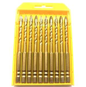 Nuevos juegos de brocas helicoidales con punta de carburo de tungsteno 2026 para taladrar vidrio, azulejos, hormigón, porcelana y cerámica - Product Image 2