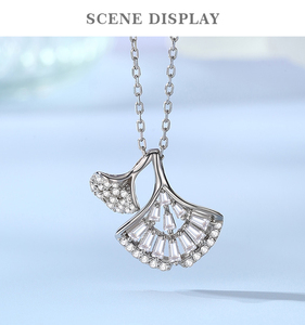 Collar con Colgante de Hojas de Circonio en Plata de Ley 925 de ALICE Jewelry para Mujer, para Fiestas y Ocasiones Especiales - Product Image 2