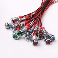 Indicateur LED en métal haute luminosité de 6mm IP65 évalué lampe de signal d'alimentation durable et polyvalente multicolore pour l'utilisation de l'équipement