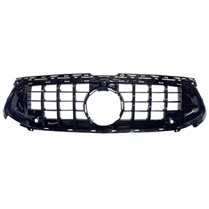 Calandre avant <span class=keywords><strong>Mercedes</strong></span> Classe A W177 2019-2023+ <span class=keywords><strong>4</strong></span> styles Ciel étoilé Vertical GT AMG Bra en plastique ABS, ajustement direct, plusieurs couleurs - Product Image 3