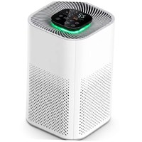 Purificateur d'air intelligent avec filtre HEPA H13, charbon actif, indicateur de qualité de l'air, contrôle par application, 280 m³/h CADR, pour les poils d'animaux et les odeurs