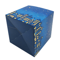 Boîte de vente en gros pliable pour bougies parfumées, emballage de détail, boîte cadeau carrée en papier recyclé personnalisée avec couvercle rabattable, finition mate
