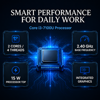 Nouvel ordinateur portable 14 pouces Intel Core I3-7100U 16 Go de RAM 512 Go de SSD Écran FHD 1920x1080 Windows 11 Business Office Notebook PC