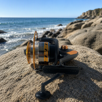 Moulinet de pêche spinning taille 5000 grande capacité rapport de réduction 4.1 bobine en aluminium 3 roulements à billes eau salée surf bateau vente en gros
