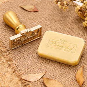 Moule de presse à logo en laiton personnalisé pour savon - Outil de gaufrage de savon haute précision pour les marques de savon artisanal - Product Image 2