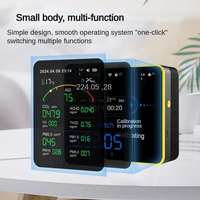 WiFi 15-en-1 Moniteur de qualité de l'air intérieur CO2 & PM2.5 Compteur de dioxyde de carbone Analyseur de gaz de qualité de l'air ambiant domestique