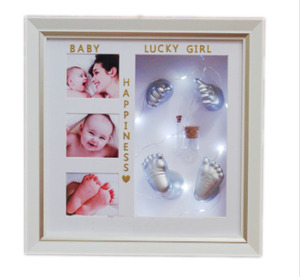 Arcilla de yeso 3D para bebé, Kit de fundición de mano y pie para bebé, huellas, regalos de recuerdo, moldeado, <span class=keywords><strong>clon</strong></span> en polvo - Product Image 1