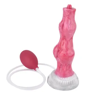 YOCY canavar Squirting sıvı silikon yapay penis orgasmic boşalma yetişkin seks oyuncak düğüm fantezi kadınlar için yapay penis Mens