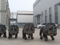 Robot dinosaure Triceratops RC de Zigong, modèle de simulation réaliste, léger, tailles personnalisées, pour intérieur/extérieur, centre commercial