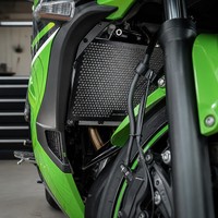 Untuk Kawasaki ZX-25R 2020-2021 Pelindung Radiator Baja Tahan Karat Penutup Kisi Pelindung Jaring Tangki Air Aksesori Motor