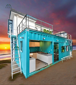 Casa Contenedor Prefabricada <span class=keywords><strong>de</strong></span> Acero <span class=keywords><strong>de</strong></span> Alta Gama, Material <span class=keywords><strong>de</strong></span> Panel Sándwich para Hoteles, Villas, <span class=keywords><strong>Apartamentos</strong></span> en Resorts <span class=keywords><strong>de</strong></span> <span class=keywords><strong>Playa</strong></span> y Montaña, en Oferta - Product Image 3