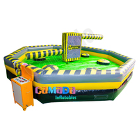 Course d'obstacles rotative interactive Meltdown Challenge jeux de sport jeu de Machine de wipeout gonflable barres de saut jeu de balayeuse