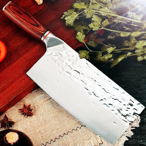 Forged cleaver, a popular live-streaming product from Yangjiang, featuring a hammered texture, no sharpening required, and - Product Image 1