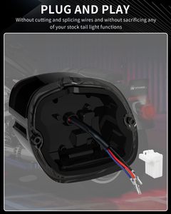 Feu arrière LED fumé à clignotement stroboscopique pour Harley Dyna Road King <span class=keywords><strong>Electra</strong></span> Glide Sportster Heritage - Product Image 4