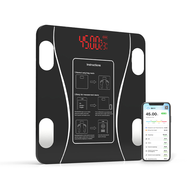 New Design 180kg Electronic Body Fat Scale Household Bathroom Smart Scales with BMI