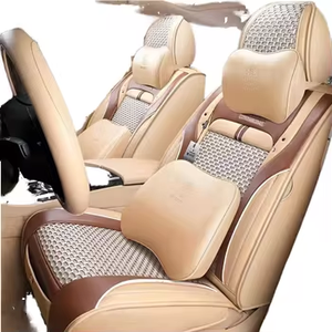 Housses de siège de voiture universelles en cuir de luxe de haute qualité et coussins, ensemble complet toutes saisons, vente directe d'usine - Product Image 4