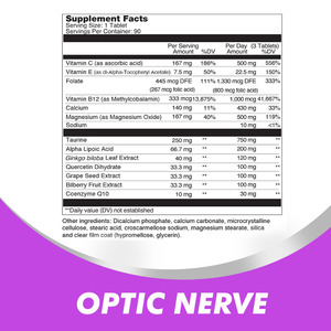 Gomitas Premium de Saúco con Taurina, Quercetina, Magnesio, B12, Potentes Nutrientes para los Ojos, Ginkgo Biloba, Apoyo Ocular - Product Image 2