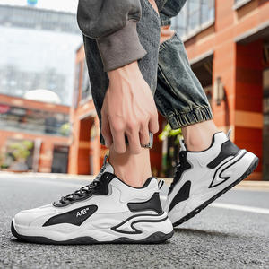 أحذية رجالية 2025 مجموعة الخريف الجديدة للفتيان في سن المراهقة والمدرسة المتوسطة، أحذية نيوسن برباط ونعل متوسط من البي في سي مضاد للانزلاق وزيادة الطول - Product Image 6