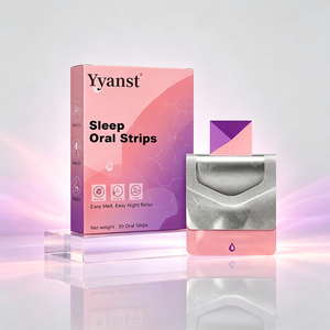 Natural Calming Sleep Oral Strips 30pcs Easy Melt Instant Dissolve Thin <b>Film</b> Support All Night Relax Wholesale OEM For Adults - Product Image 3