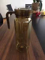 Pichet à eau froide octogonal PC 1,1 L en acrylique transparent épaissi, résistant aux chutes, carafe à boisson en plastique résistant à la chaleur