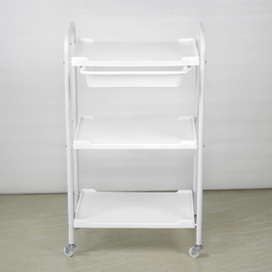 Plastic Material Cheap Price Salon <strong>Trolley</strong> Cart <strong>White</strong> Color Style Salon <strong>Trolley</strong> - Product Image 4