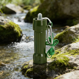 Mini Purificatore d'Acqua d'Emergenza a Cannuccia per Campeggio, Escursionismo, Filtro Portatile per Acqua Potabile - Product Image 1