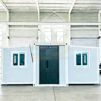 Kabin Prefab Berkualitas Tinggi 20 Kaki 40 Kaki untuk Lahan Tidak Terpenuhi, Rumah Modular Ekspansibel, Rumah Kontainer Kustom