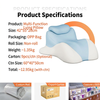 Oreiller ergonomique en mousse à mémoire de forme pour dormeurs sur le ventre, coussin de bureau doux et moelleux pour le cou et le visage