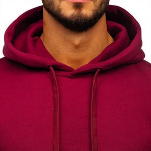 Sweat-shirt à capuche pour homme, coupe classique, 100% coton, doublure unie, tricoté, décontracté, pour l'hiver, avec poche, manches classiques - Product Image 4