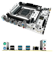 Motherboard Jieshuo X99 DDR3 ATX A-Sync LGA 2011-3 Mendukung ARGB M.2 Fungsi WIFI Grosir Pabrik Motherboard Kustom