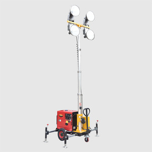 Portable Compact Manual Mast Metal Halide Lamp <b>Mobile</b> Light Tower GMLT4005A-0004 Portable <b>Generator</b> <b>Mobile</b> Light Tower Ma - Product Image 3