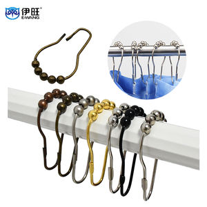 Gancho de Doble Cara de Acero Inoxidable para Cortinas, Toallas y Batas de Baño - Product Image 1