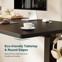 Mobilier de bureau électrique motorisé avec support automatique Bureau debout réglable en hauteur Mobilier de bureau moderne avec hauteur réglable