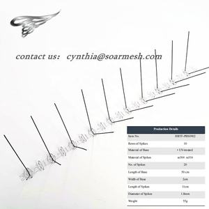 เดือยป้องกันนก สแตนเลส พลาสติก ป้องกันนก ตะปูเดือย ป้องกันนก บันนิ่งส์ สำหรับรั้วกลางแจ้ง หลังคา ระเบียง - Product Image 2