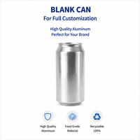 Canette en aluminium personnalisée, imprimée, fine, échantillon gratuit disponible, 330 ml, 500 ml, ronde, vide, pour boissons